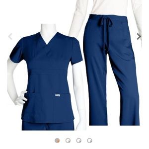 Grey’s Anatomy Indigo Scrub Set with Active Pants